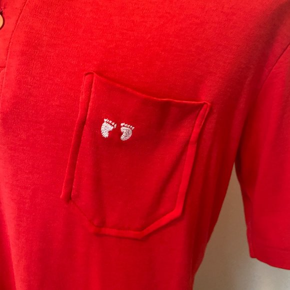 70's Hang Ten Red Polo - Size Large - Picture 3 of 9